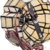 9" Patch the Pumpkin Ivory Stained Glass Accent Lamp