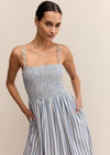 Nadine Striped Midi Dress