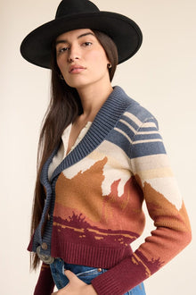  Western Scenic Cardigan