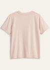 Light pink t-shirt on a white background
