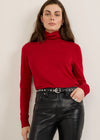 Merino Turtleneck- Red