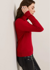 Merino Turtleneck- Red