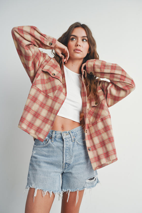 Lovelight Plaid Shirt Jacket