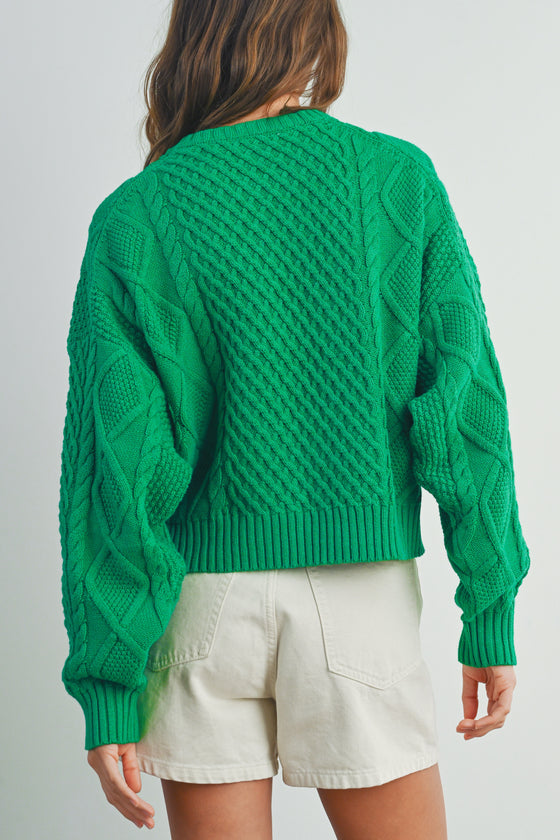 You're a Mean One Cable Sweater