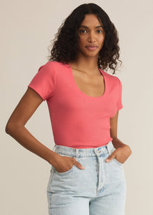  Sirena Short Sleeve Rib Tee