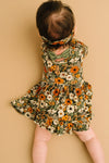 Rustic Blooms Long Sleeve Bodysuit Bamboo Dress