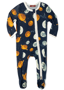  Bamboo Zipper Footed Romper