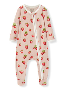 Organic Cotton Zipper Footed Romper