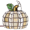 9" Patch the Pumpkin Ivory Stained Glass Accent Lamp