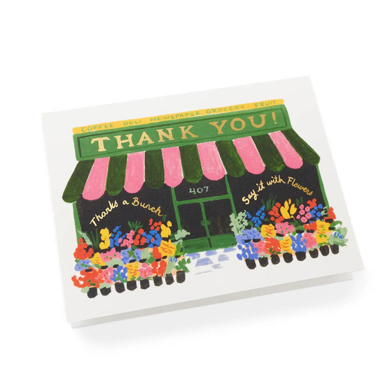 Flower Shop Thank You Card