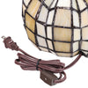 9" Patch the Pumpkin Ivory Stained Glass Accent Lamp