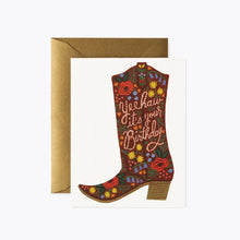  Birthday Boot Card