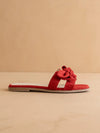 The Ginny Textured Bow Slide