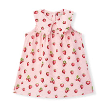  Strawberry Ruffle Collar Dress