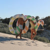 Giant Inflatable Poolside Noodle Snake- Sorbet Stripe