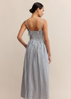 Nadine Striped Midi Dress