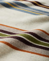 Bridger Stripe Throw- Ivory Mix