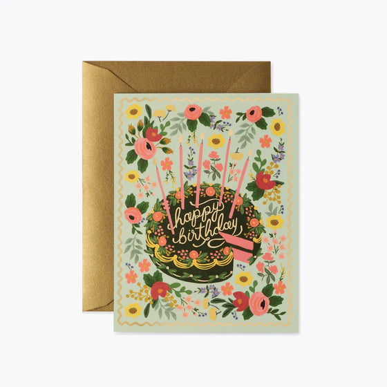 Boxed Set of Floral Cake Birthday Cards