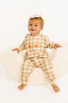 Pumpkin Season Bow Embroidered Crewneck Set