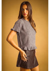 Rylee Peplum Sweater Tee
