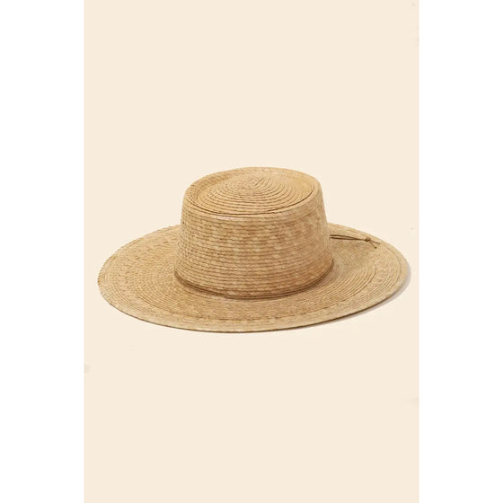 Straw Braided Pork Pie Hat