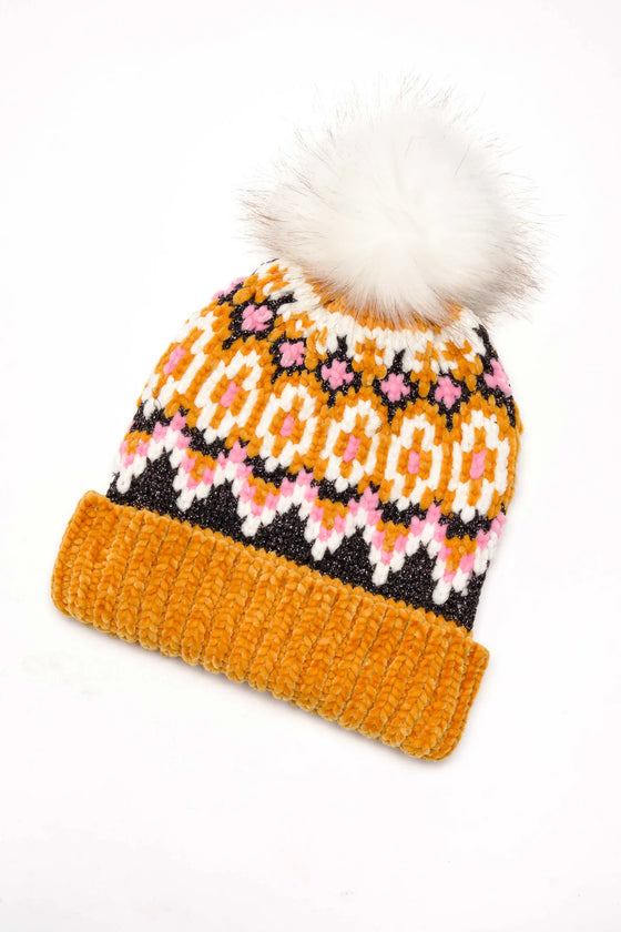 Chalet Fairisle Pom Beanie