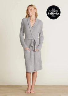  CozyChic Lite Ribbed Robe - Dove Gray