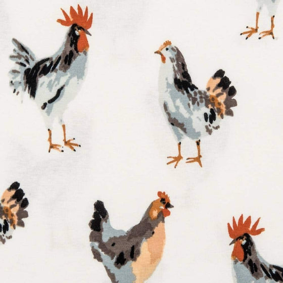 Organic Kerchief Bib Chicken