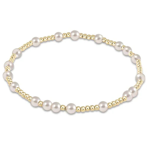 egirl Hope Unwritten 4mm Bead Bracelet- Pearl