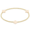 Enewton egirl Signature Cross Small Gold Pattern 2mm Bead Bracelet