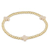 Enewton egirl Signature Cross Gold Pattern 3mm Bead Bracelet