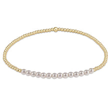  Enewton Gold Bliss 2mm Bead Bracelet- Pearl