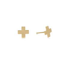  Enewton Signature Cross Stud- Gold