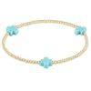 Enewton egirl Signature Cross Gold Pattern 3mm Bead Bracelet