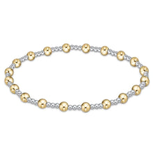  Enewton Classic Sincerity Pattern 4mm Bead Bracelet- Mixed Metal