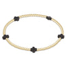 Enewton Signature Cross Small Gold Pattern 2MM Bead Bracelet