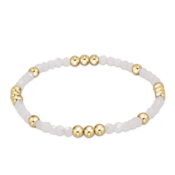 enewton Worthy Pattern 3mm Bead Bracelet- Moonstone