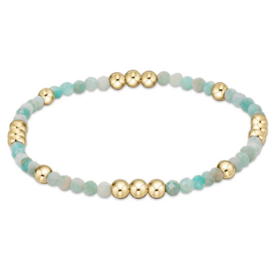 enewton Worthy Pattern 3mm Bead Bracelet- Amazonite