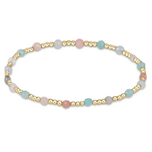  enewton Gemstone Gold Sincerity Pattern 3mm Bead Bracelet- Hot Mess