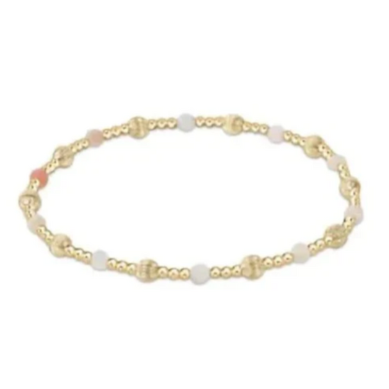 enewton Dignity Sincerity Pattern 4mm Bead Bracelet- Pink Opal