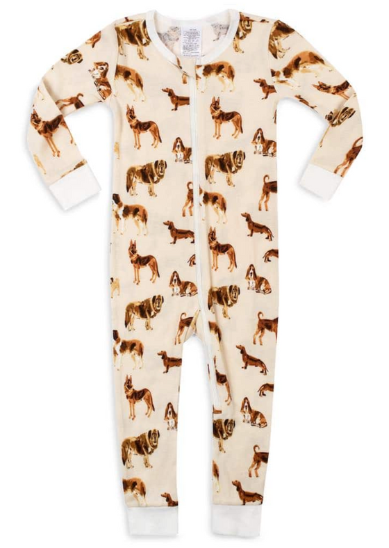 Natural Dog Organic Cotton Zipper Pajama