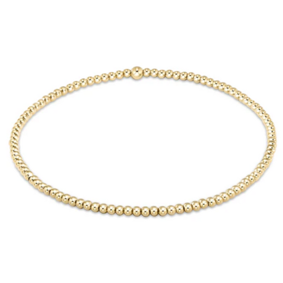 egirl Classic Gold 2mm Bead Bracelet