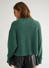 Low Tide Crew Neck Knit Pullover- Dark Ivy