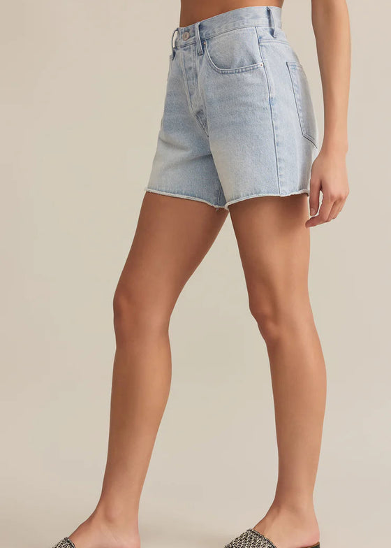 Everyday Hi-Rise Denim Short Faded Indigo