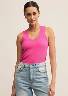  Sirena Rib Tank- Island Pink