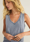 Sloane V-Neck Denim Tank