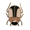 Enameled Cast Aluminum Beetle Shaped Trivet