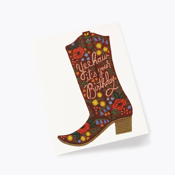 Birthday Boot Card