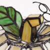9" Patch the Pumpkin Ivory Stained Glass Accent Lamp