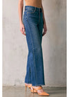 Ella Dark Wash Clean Stretch High Rise Classic Straight Jean